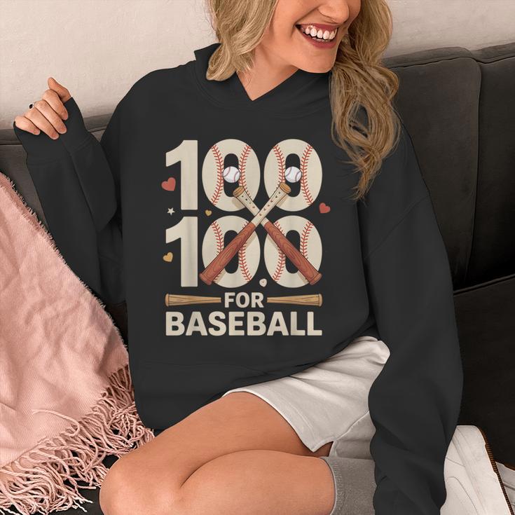 100 Days Of School Baseball Love Valentine’s Day Men Women Unisex Hoodie