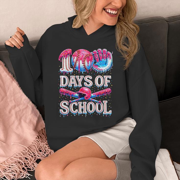 100 Days Of School Baseball Lover Donut Drip Boy Girl Unisex Hoodie