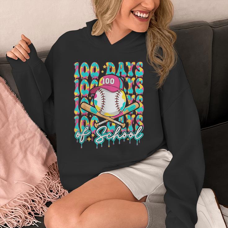 100 Days Of School Drip Baseball 100th Day Baseball School Unisex Hoodie 100 Days Of School Drip Baseball 100th Day Baseball School Unisex Hoodie