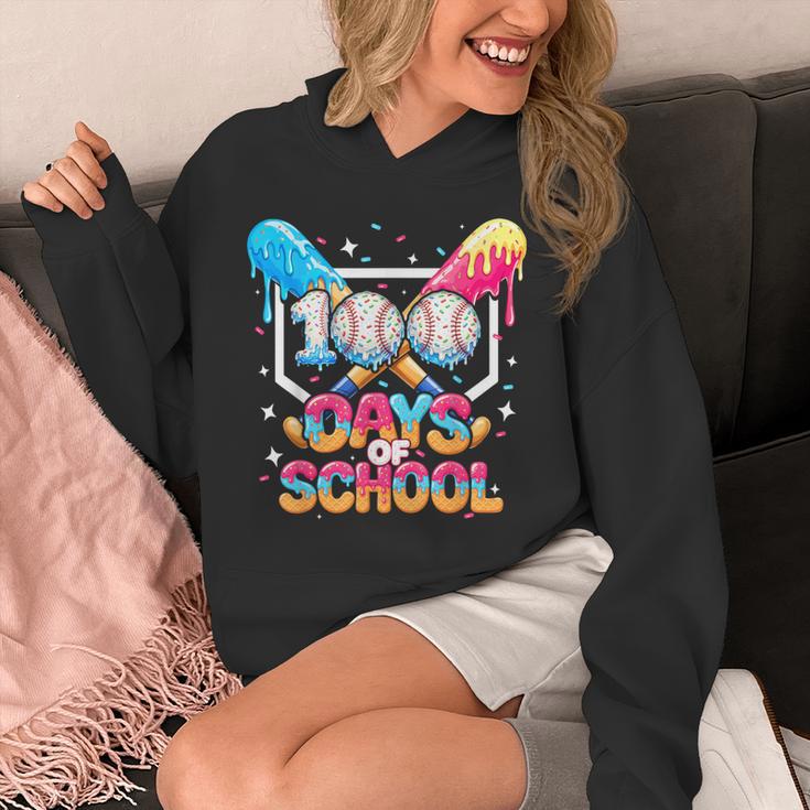 100 Days Of School Ice Cream Baseball Player For Kids Boys Unisex Hoodie 100 Days Of School Ice Cream Baseball Player For Kids Boys Unisex Hoodie