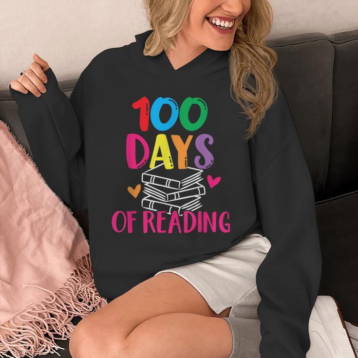 100 Days Of School Reading English Teacher Books Stack Unisex Hoodie