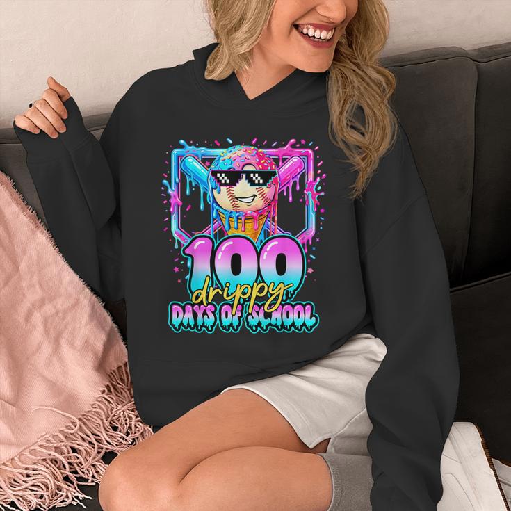 100 Drippy Days Of School Baseball Ice Cream 100th Day Boys Unisex Hoodie 100 Drippy Days Of School Baseball Ice Cream 100th Day Boys Unisex Hoodie
