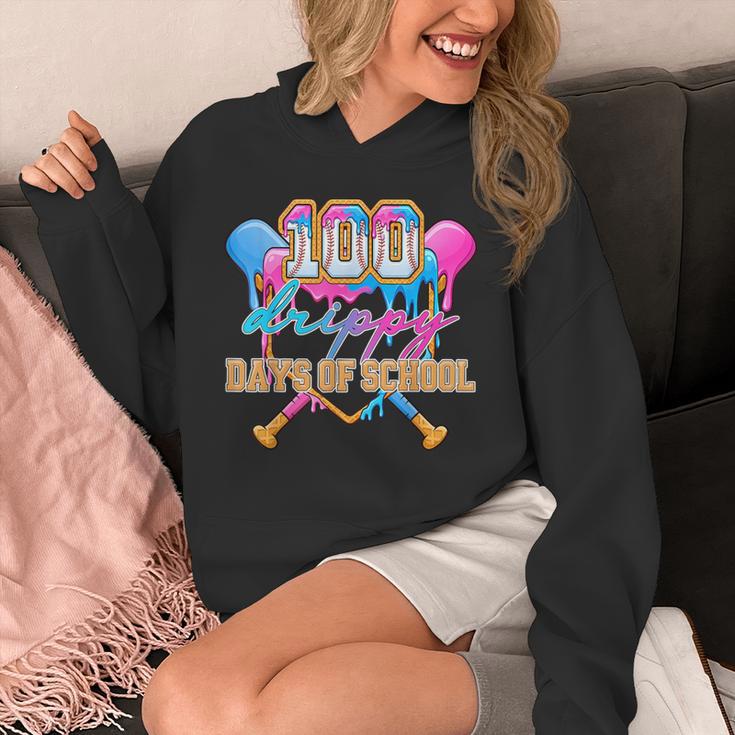 100 Drippy Days Of School Baseball Ice Cream Drip Boys Kids Unisex Hoodie 100 Drippy Days Of School Baseball Ice Cream Drip Boys Kids Unisex Hoodie