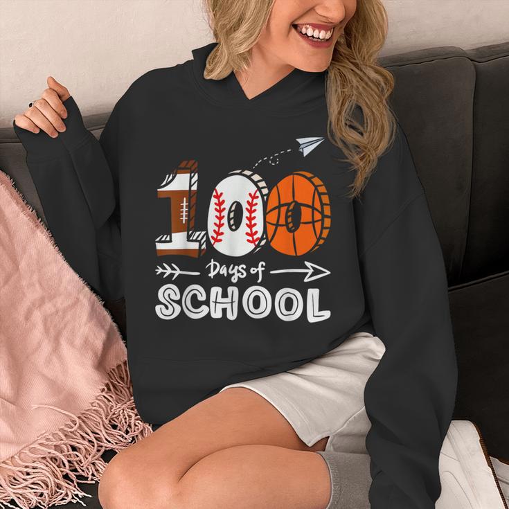 100th Day Of School Basketball Baseball Football Kids Boys Unisex Hoodie 100th Day Of School Basketball Baseball Football Kids Boys Unisex Hoodie