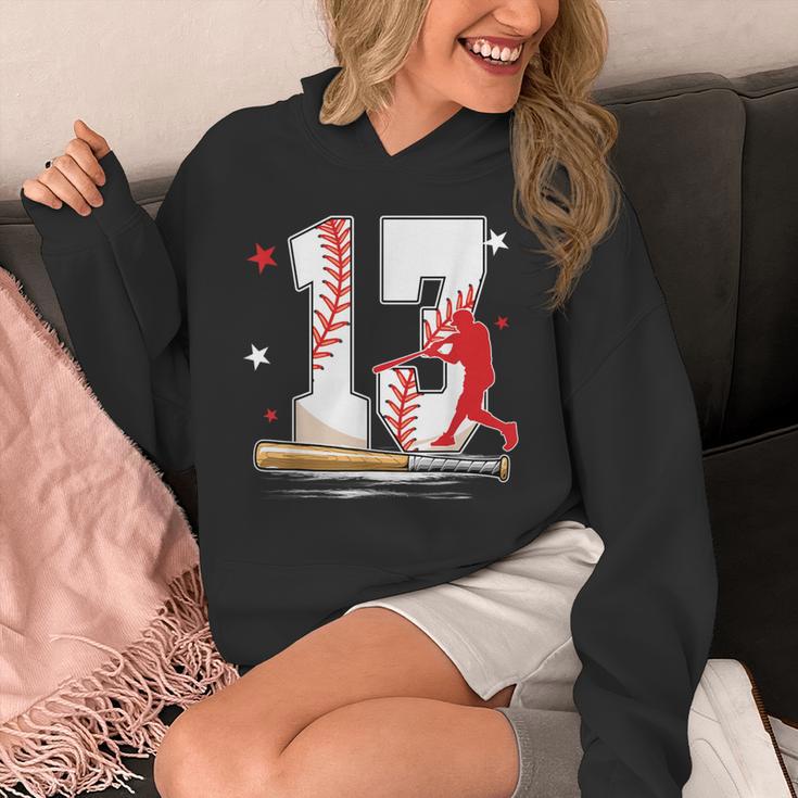 13 Years Old Baseball Birthday Boy 13th Bday Party Unisex Hoodie 13 Years Old Baseball Birthday Boy 13th Bday Party Unisex Hoodie
