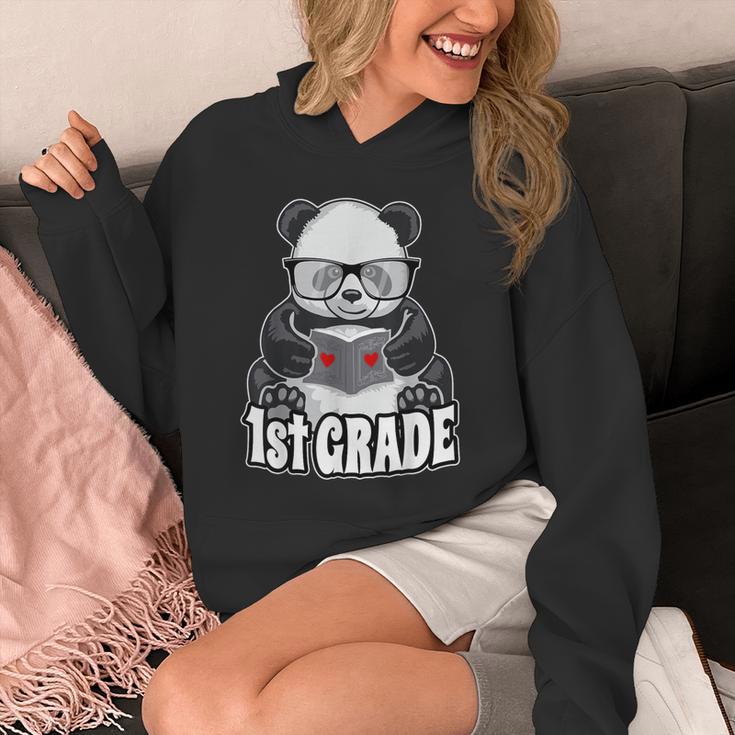 1st Grade Back To School Panda Book Reader Teacher Heart Unisex Hoodie 1st Grade Back To School Panda Book Reader Teacher Heart Unisex Hoodie