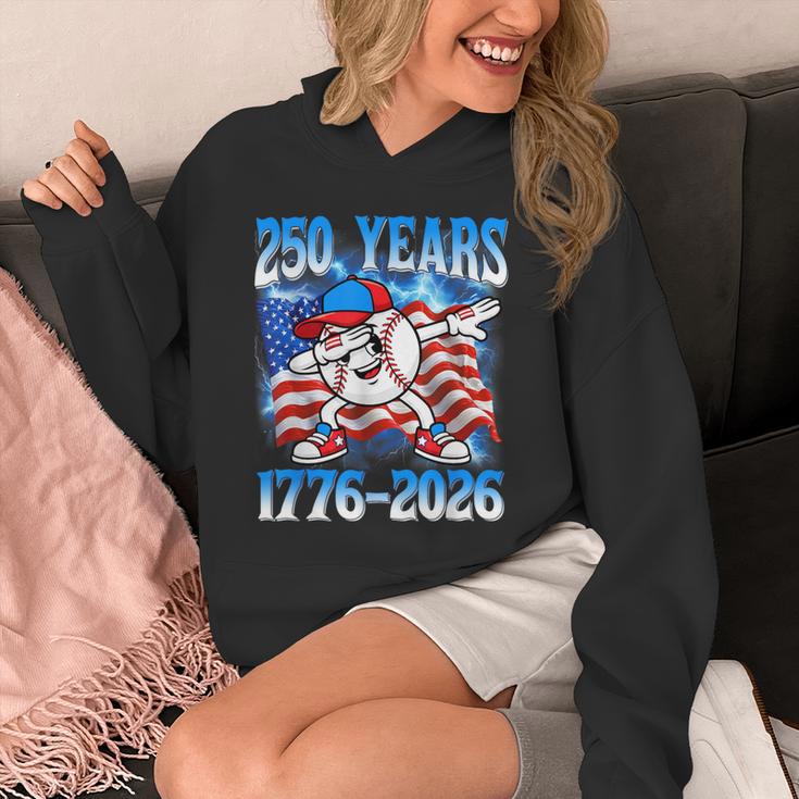 250 Years 1776 2026 250th Baseball American Flag 4th Of July Unisex Hoodie 250 Years 1776 2026 250th Baseball American Flag 4th Of July Unisex Hoodie