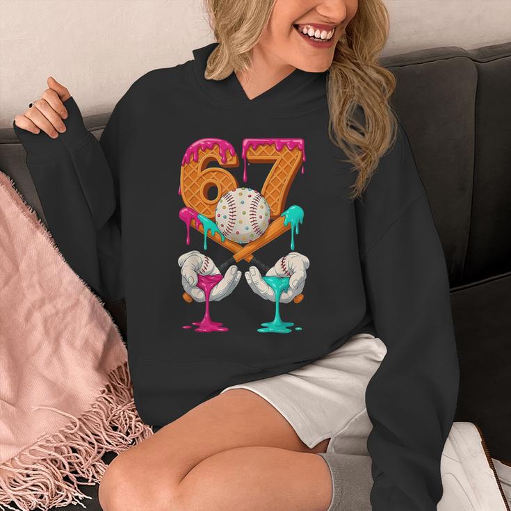 6 7 Ice Cream Drip Baseball Number 67 Player Boy Girl Kids Unisex Hoodie 6 7 Ice Cream Drip Baseball Number 67 Player Boy Girl Kids Unisex Hoodie