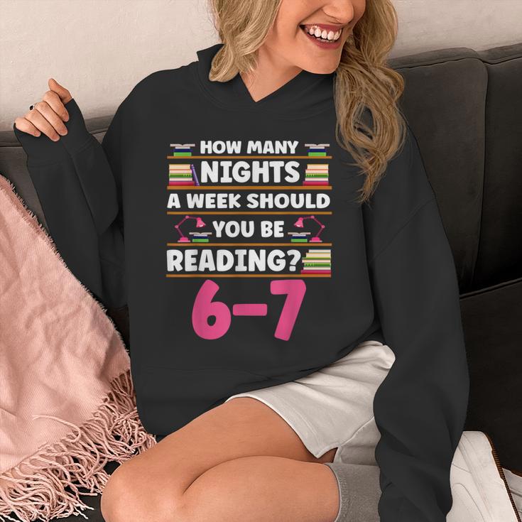 6 7 Meme Book Lover Teachers Bookish Men Women Kids Unisex Hoodie