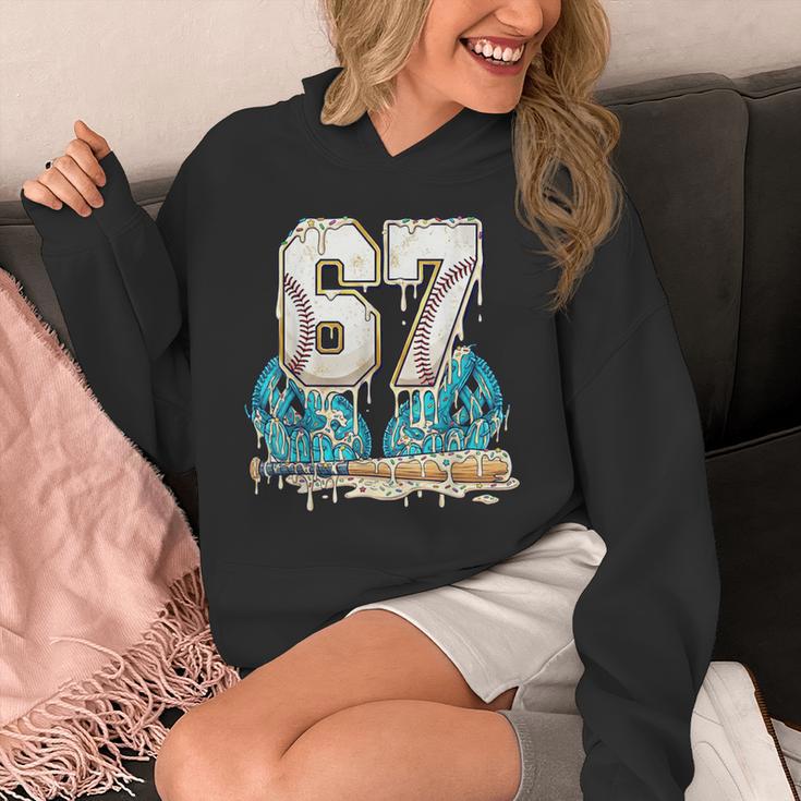 67 Baseball Drip Boys Youth Kids 6-7 Ice Cream Dripping 6 7 Unisex Hoodie