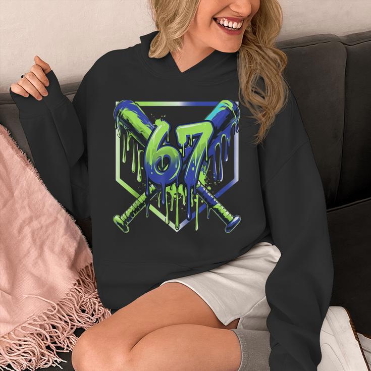 67 Baseball Drip Effect Urban Tee Style 6-7 Meme Graphic Unisex Hoodie 67 Baseball Drip Effect Urban Tee Style 6-7 Meme Graphic Unisex Hoodie