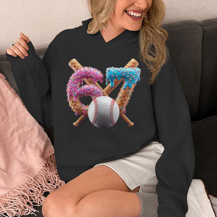 67 Baseball Ice Cream Drip Kids Youth Unisex Hoodie