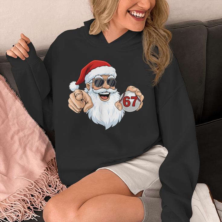 67 Baseball Santa Six Seven Meme Christmas Men Women Kids Unisex Hoodie
