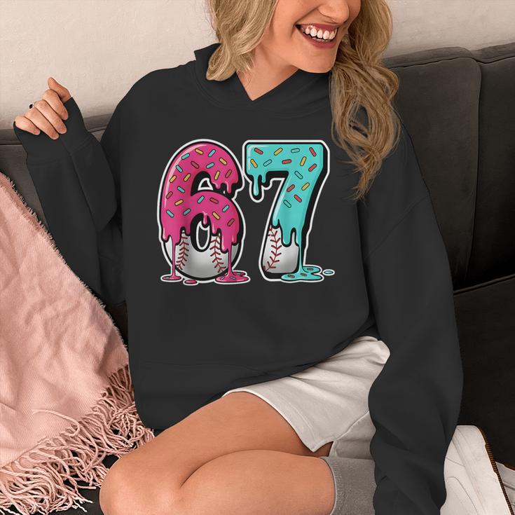 67 Ice Cream Drip Baseball Gen Alpha Slang Six Seven Meme Unisex Hoodie 67 Ice Cream Drip Baseball Gen Alpha Slang Six Seven Meme Unisex Hoodie