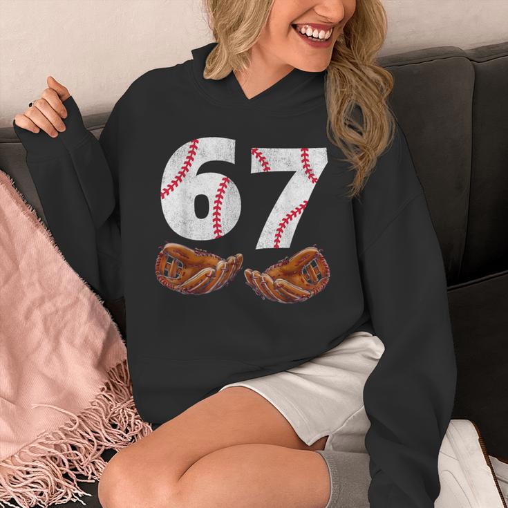67 Trend Baseball Glove Number Style Unisex Hoodie