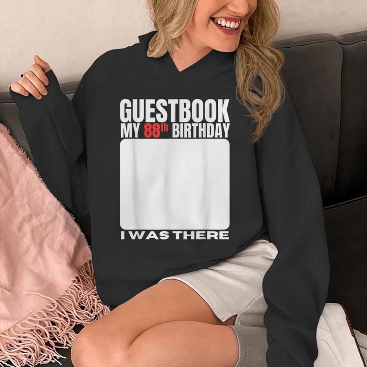 My 88th Birthday Guestbook 88 Years Birthday Party Sign My Unisex Hoodie