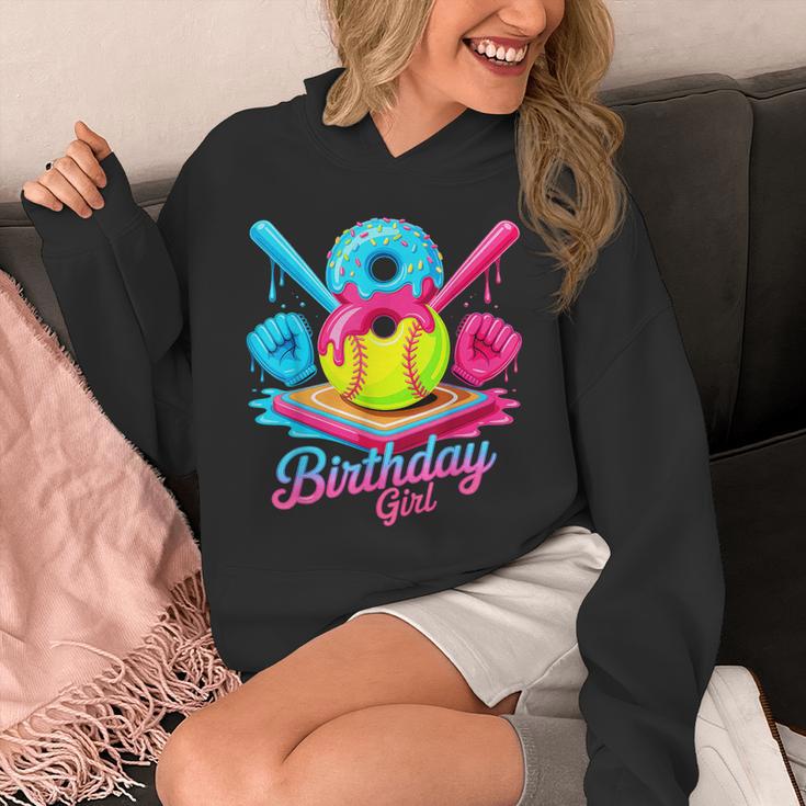 8th Birthday Baseball Ice Cream Drip 8 Years Old Girls B-Day Unisex Hoodie 8th Birthday Baseball Ice Cream Drip 8 Years Old Girls B-Day Unisex Hoodie