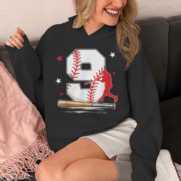 9 Years Old Baseball Birthday Boy 9th Bday Party Unisex Hoodie 9 Years Old Baseball Birthday Boy 9th Bday Party Unisex Hoodie