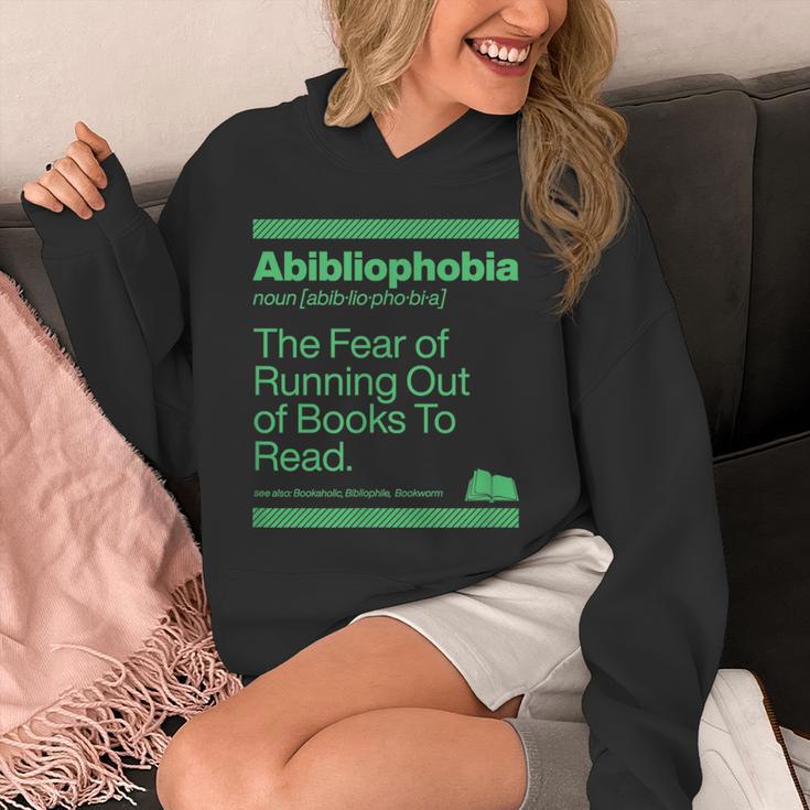 Abibliophobia The Fear Of Running Out Of Books To Read Unisex Hoodie