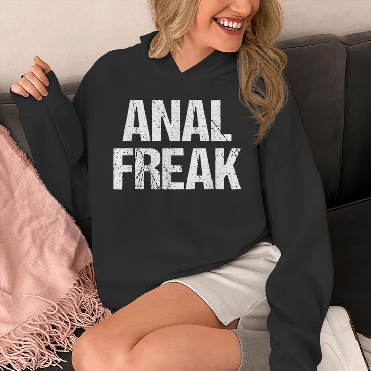 Anal Freak 面白い言葉 皮肉 かわいい クール アナルノベルティ パーカー