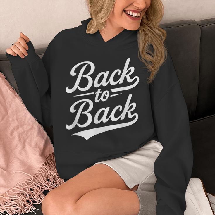 Back To Back For Boys Girls Men Women Baseball Unisex Hoodie