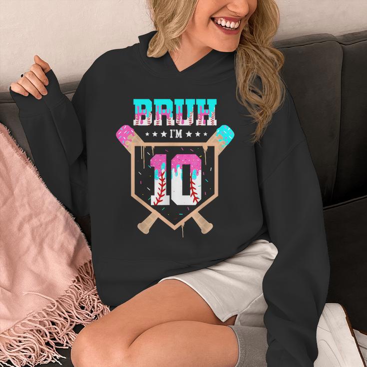 Baseball 10 Year Old Ice Cream Drip 10th Birthday Boy Player Unisex Hoodie Baseball 10 Year Old Ice Cream Drip 10th Birthday Boy Player Unisex Hoodie