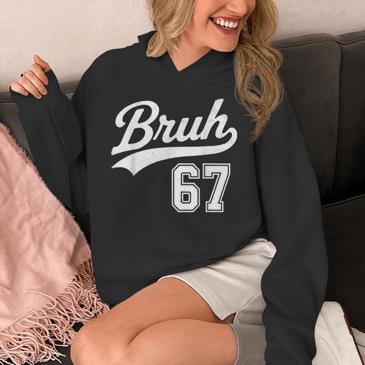 Baseball 6 7 Bruh Number 67 Six Seven Meme Boys Kids Unisex Hoodie