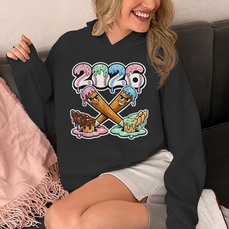 Baseball Bat 2026 Hands Drip Boys Ice Cream Dripping Youth Unisex Hoodie