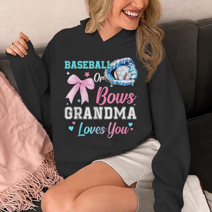 Baseball Or Bows Your Grandma Loves You Gender Reveal Unisex Hoodie Baseball Or Bows Your Grandma Loves You Gender Reveal Unisex Hoodie