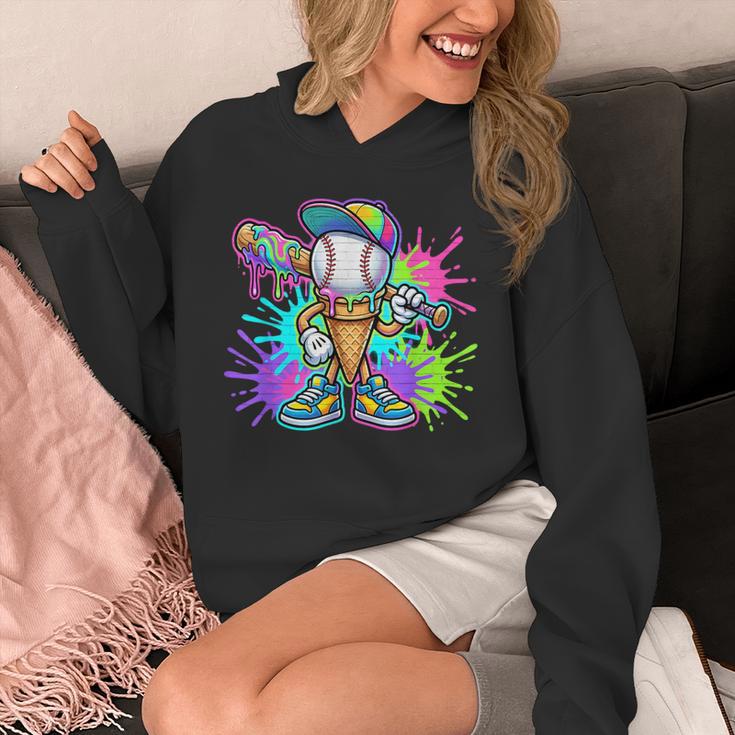 Baseball Boys Clothes For Boys Ice Cream Drip Baseball Stuff Unisex Hoodie Baseball Boys Clothes For Boys Ice Cream Drip Baseball Stuff Unisex Hoodie