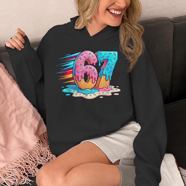 Baseball Drip Ice Cream 67 Graffiti Splash Melt Unisex Hoodie