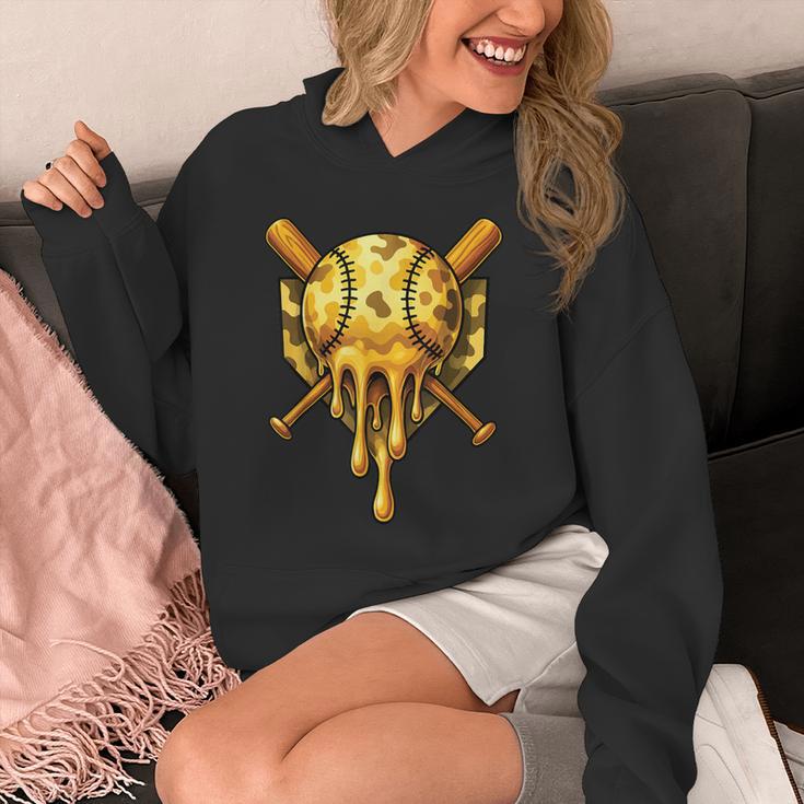 Baseball Drip Ice Cream Camo Cool Unisex Hoodie
