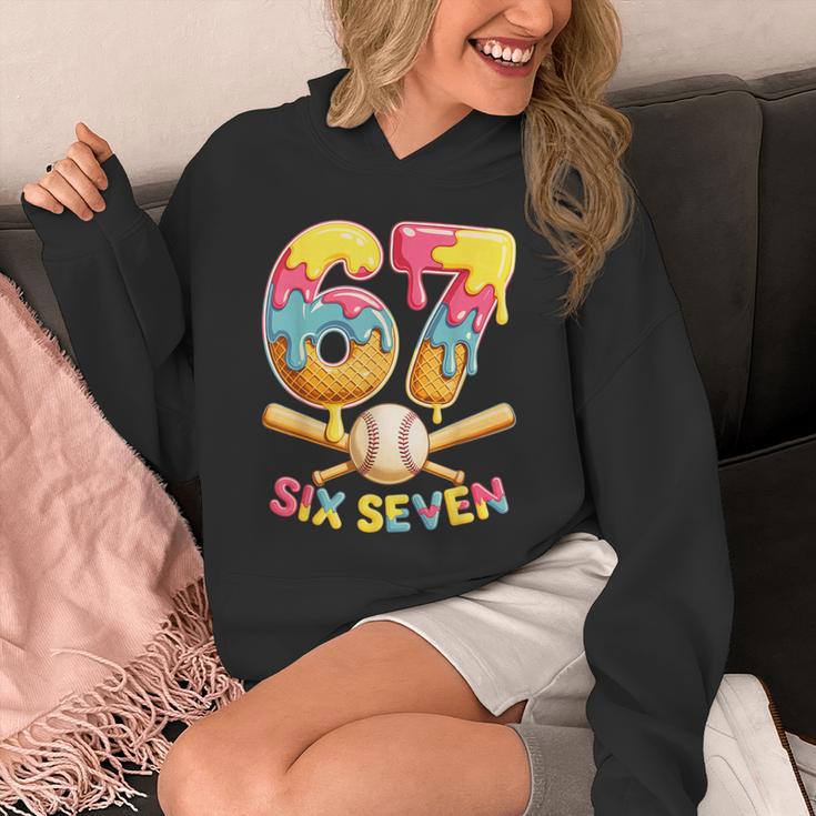 Baseball Drip Ice Cream Number 67 Player Lifestyle Unisex Hoodie