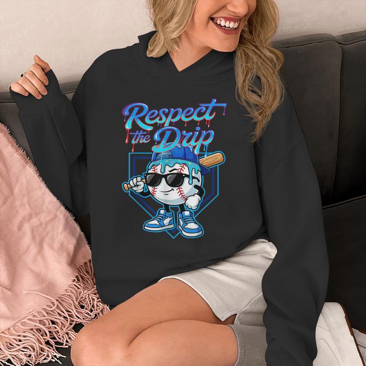 Baseball Drip Ice Cream Respect The Drip Home Plate Boy Kids Unisex Hoodie