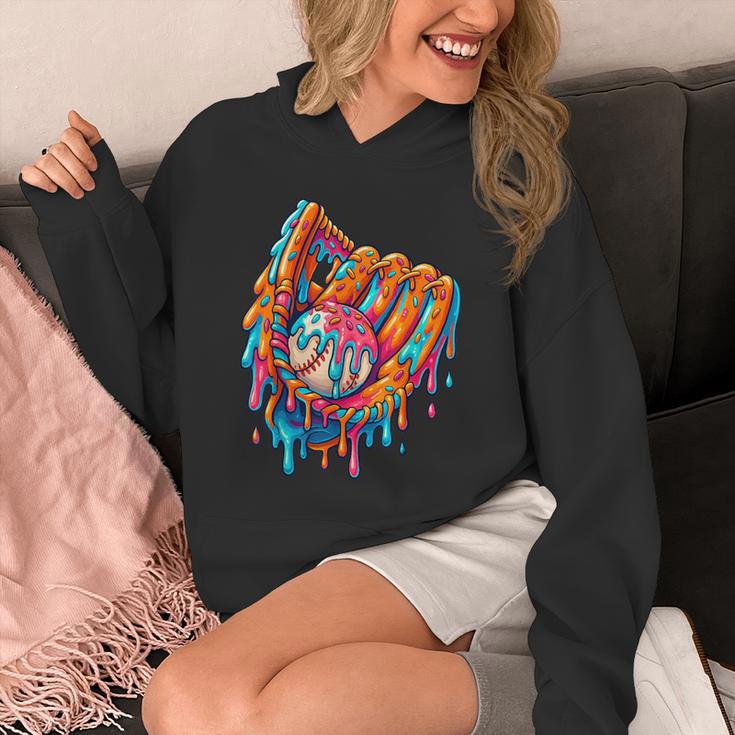 Baseball Drip Ice Cream Sprinkles Baseball Glove For Boys Unisex Hoodie Baseball Drip Ice Cream Sprinkles Baseball Glove For Boys Unisex Hoodie