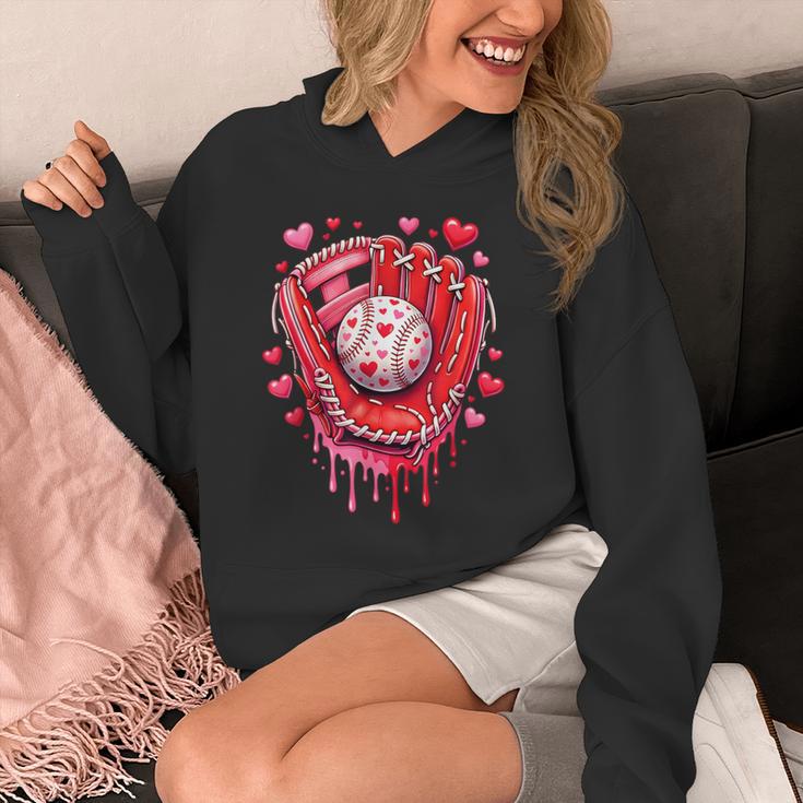 Baseball Drip Ice Cream Sprinkles Valentines Day Baseball Unisex Hoodie