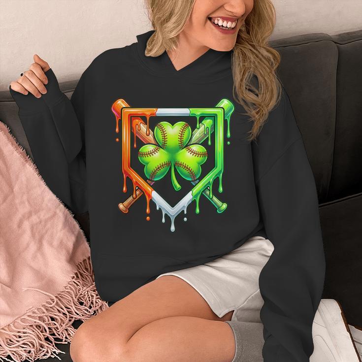 Baseball Drip Ice Cream St Patricks Day Shamrock Lucky Unisex Hoodie