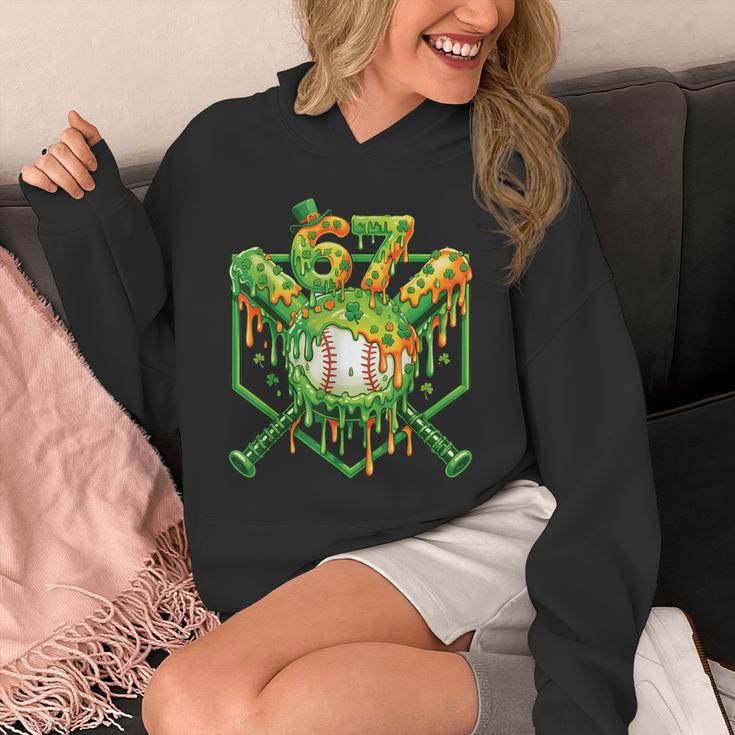 Baseball Drip St Patricks Day Boys Baseball St Patricks Day Unisex Hoodie