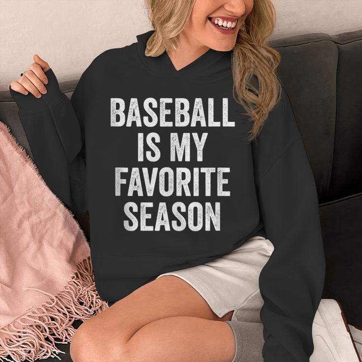 Baseball Is My Favorite Season Baseball Player Unisex Hoodie
