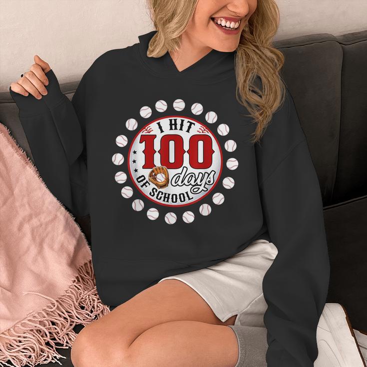 Baseball I Hit 100 Days Of School Baseball Player Kids Boys Unisex Hoodie Baseball I Hit 100 Days Of School Baseball Player Kids Boys Unisex Hoodie