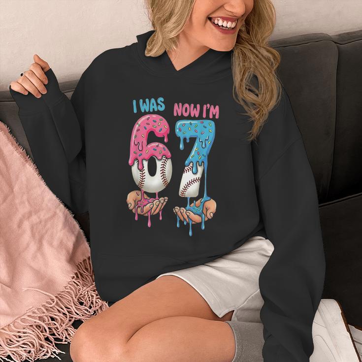 Baseball Ice Cream I Was 6 Now I'm 7 67 Birthday Boy Unisex Hoodie Baseball Ice Cream I Was 6 Now I'm 7 67 Birthday Boy Unisex Hoodie