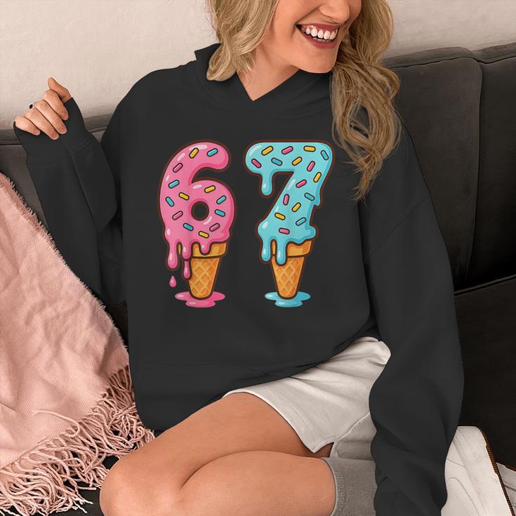Baseball Ice Cream Drip 6 7 Kids 67 Birthday Unisex Hoodie Baseball Ice Cream Drip 6 7 Kids 67 Birthday Unisex Hoodie