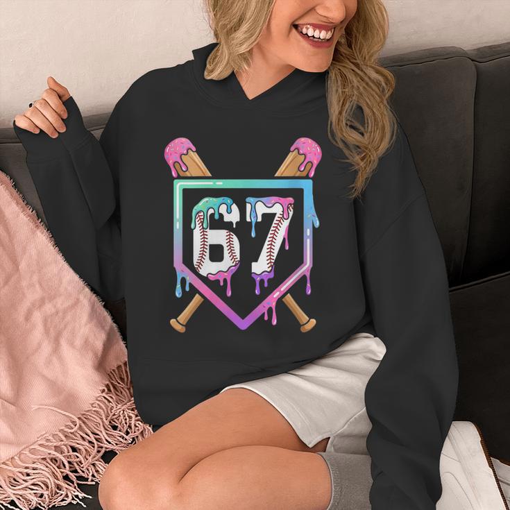 Baseball Ice Cream Drip 67 Player Dabbing Six Seven Boys Unisex Hoodie
