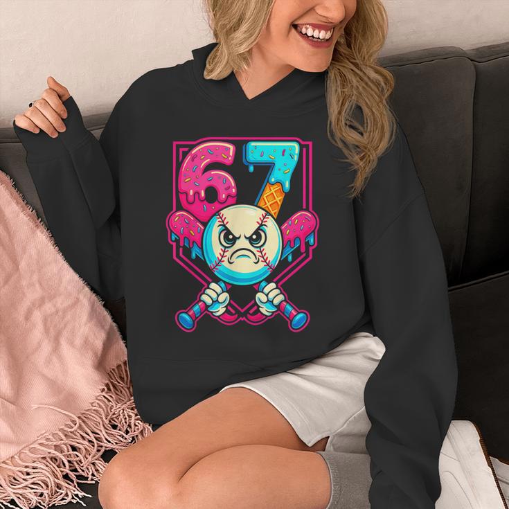 Baseball Ice Cream Drip Number 67 Six Seven Meme 67 Unisex Hoodie Baseball Ice Cream Drip Number 67 Six Seven Meme 67 Unisex Hoodie
