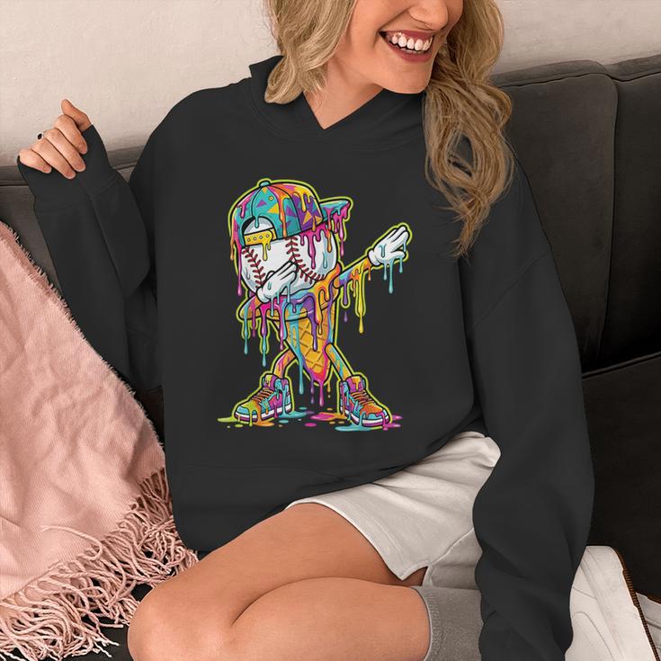 Baseball Ice Cream Dripping Dabbing Baseball Drip Unisex Hoodie Baseball Ice Cream Dripping Dabbing Baseball Drip Unisex Hoodie