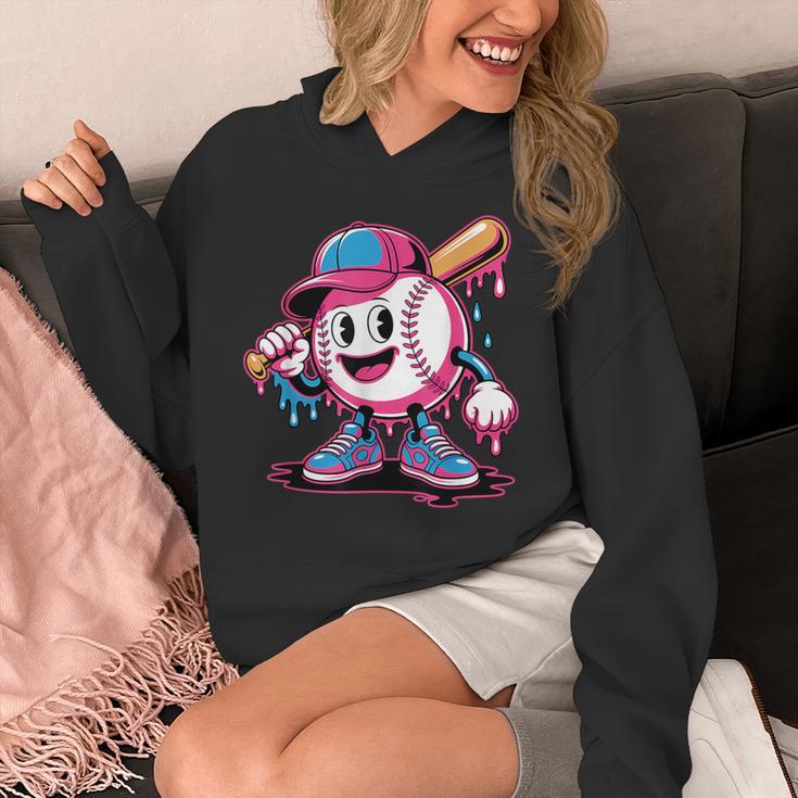 Baseball Ice Cream Shirt Cool Baseball Drip For Boys Unisex Hoodie