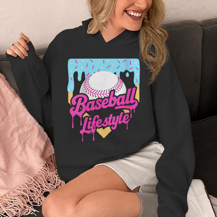 Baseball Life Lifestyle Home Plate Ice Cream Drip Men Boys Unisex Hoodie Baseball Life Lifestyle Home Plate Ice Cream Drip Men Boys Unisex Hoodie