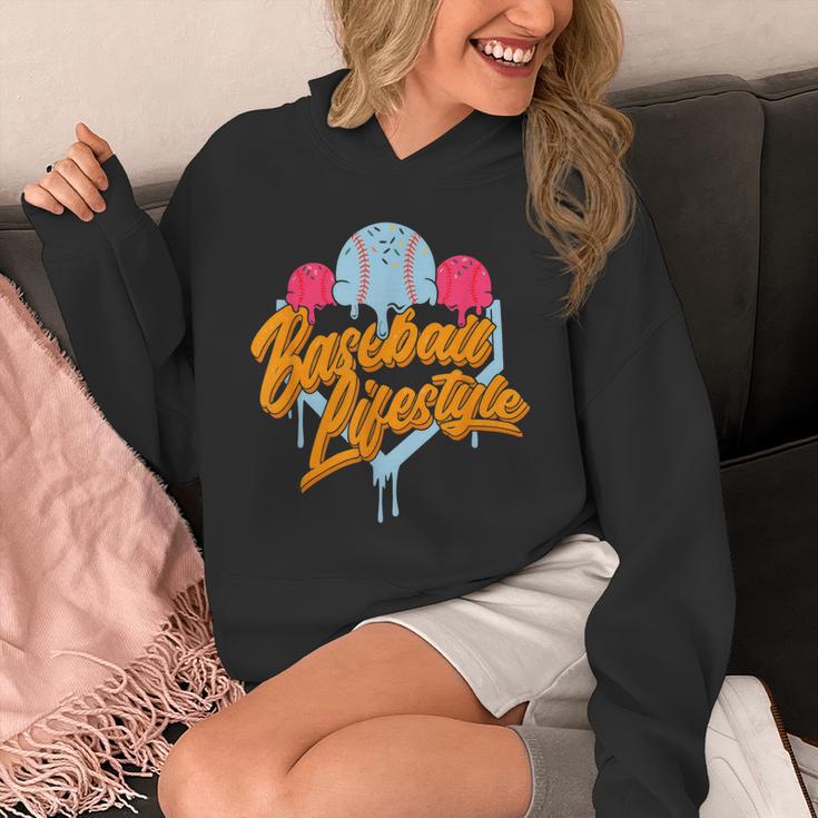 Baseball Lifestyle Home Plate Ice Cream Drip Men Boys Kids Unisex Hoodie Baseball Lifestyle Home Plate Ice Cream Drip Men Boys Kids Unisex Hoodie