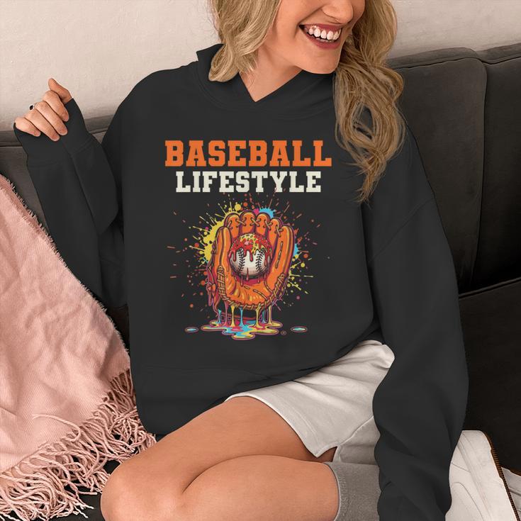 Baseball Lifestyle Ice Cream Drip Baseball Glove Crossed Bat Unisex Hoodie Baseball Lifestyle Ice Cream Drip Baseball Glove Crossed Bat Unisex Hoodie
