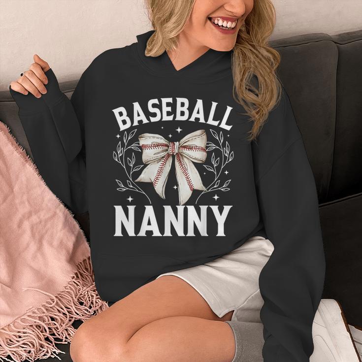 Baseball Nanny Baseball Coquette Bow Unisex Hoodie